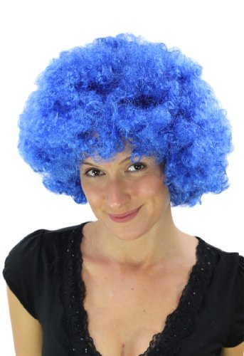 WIG ME UP - PW0011-PC3 Blaue Afroperücke Hair Tokyo Funk Disco von WIG ME UP