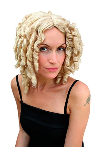 WIG ME UP - PW0048-KB88 Fasching Perücke BLOND Barock Korkenzieherlocken von WIG ME UP