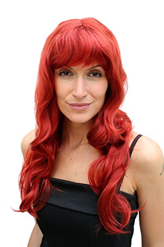 WIG ME UP - PW0193-135 Perücke ROT Lang Wellig Hollywood Diva Femme Fatale von WIG ME UP