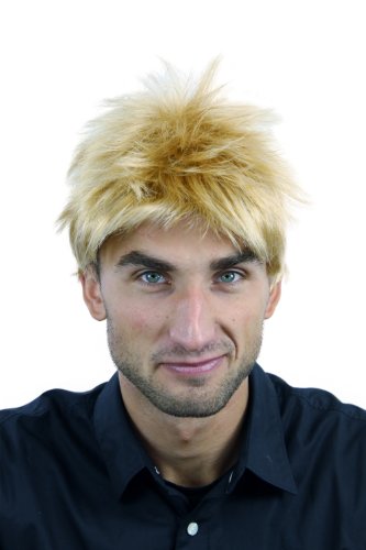 WIG ME UP - TC-1012-22T/144+A51 Perücke Herrenperücke Männer kurz jugendlich Blond Goldblond Mix wild gesträhnt von WIG ME UP