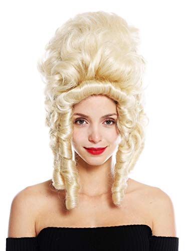 WIG ME UP - VK-38-613 Perücke Damenperücke Theater Cosplay Barock Pompadour Marie Antoinette Gräfin Edelfrau Platinblond von WIG ME UP