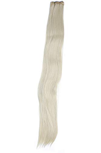 WIG ME UP - VK-WEFT-303/220 Tresse Kunsthaar-Tressen über 75 cm lang 250 cm breit hitzebeständig für Cosplay Theater Blond Hellblond Mix von WIG ME UP