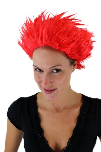 WIG ME UP - VZ-037-PC13 Faschingsperücke Dämon Teufel Feuerteufel Loki feuerrot Perücke von WIG ME UP