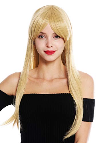 WIG ME UP - YZF-41062-86 Damenperücke Perücke Damen Cosplay lang glatt Pony gescheitelt Blond von WIG ME UP