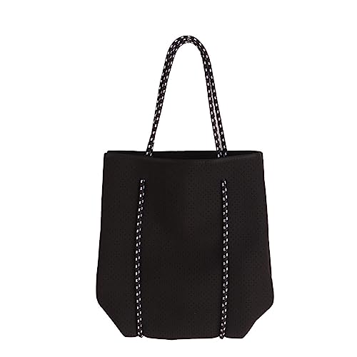 WIHFHGZ Neopren Strandtasche Groß, Outdoor Wasserdichte Schwimmtasche, Casual Shopper mit Handriemen - Viel Stauraum, Bequem und Robust, Ideal für Strand und Pool von WIHFHGZ