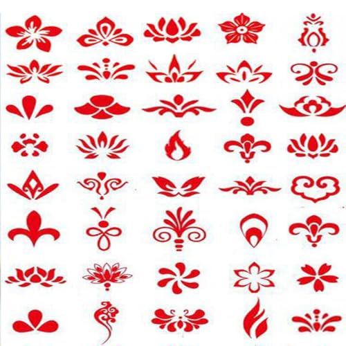 5 Blatt Aufkleber Malerei Aufkleber Augenbrauen Oenter Aufkleber verwendet zum Dekorieren der Stirn, um Make-up zarter und schöner zu machen 5 Blatt Aufkleber Malerei Aufkleber Augenbrauen Oenter Aufkleber verwendet zum Dekorieren der Stirn, um Make-up zarter und schöner zu machen von WIKEXINGLONGER