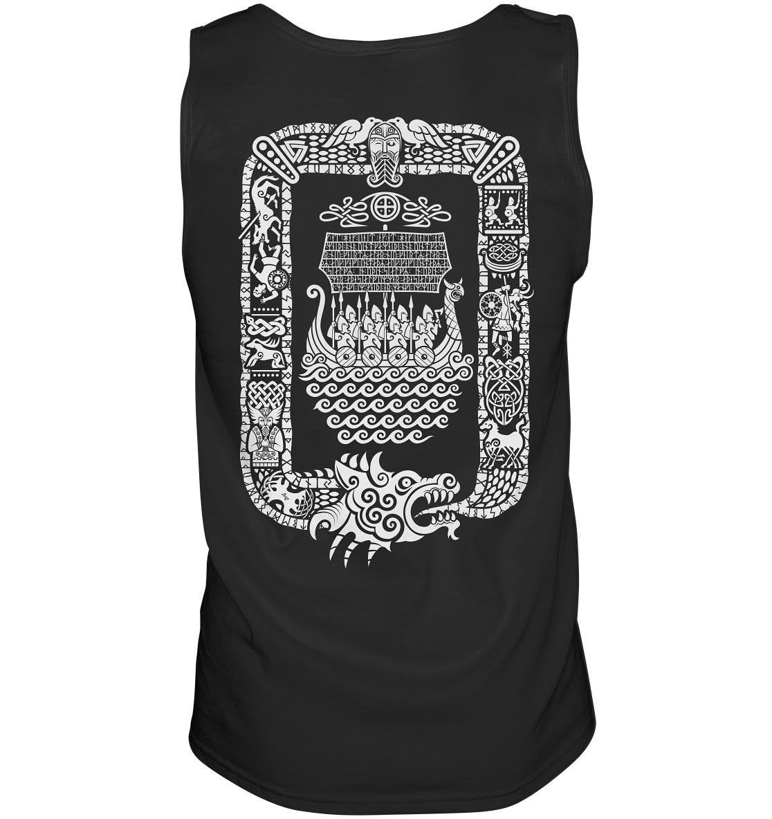 Drakkar Nach Valhalla Tank Top | Muskelshirt Wikinger Langboot Geschenk Vater Bruder Sohn Segeln Crew Segelclub Drakkar Nach Valhalla Tank Top | Muskelshirt Wikinger Langboot Geschenk Vater Bruder Sohn Segeln Crew Segelclub von WIKINGERKOENIG