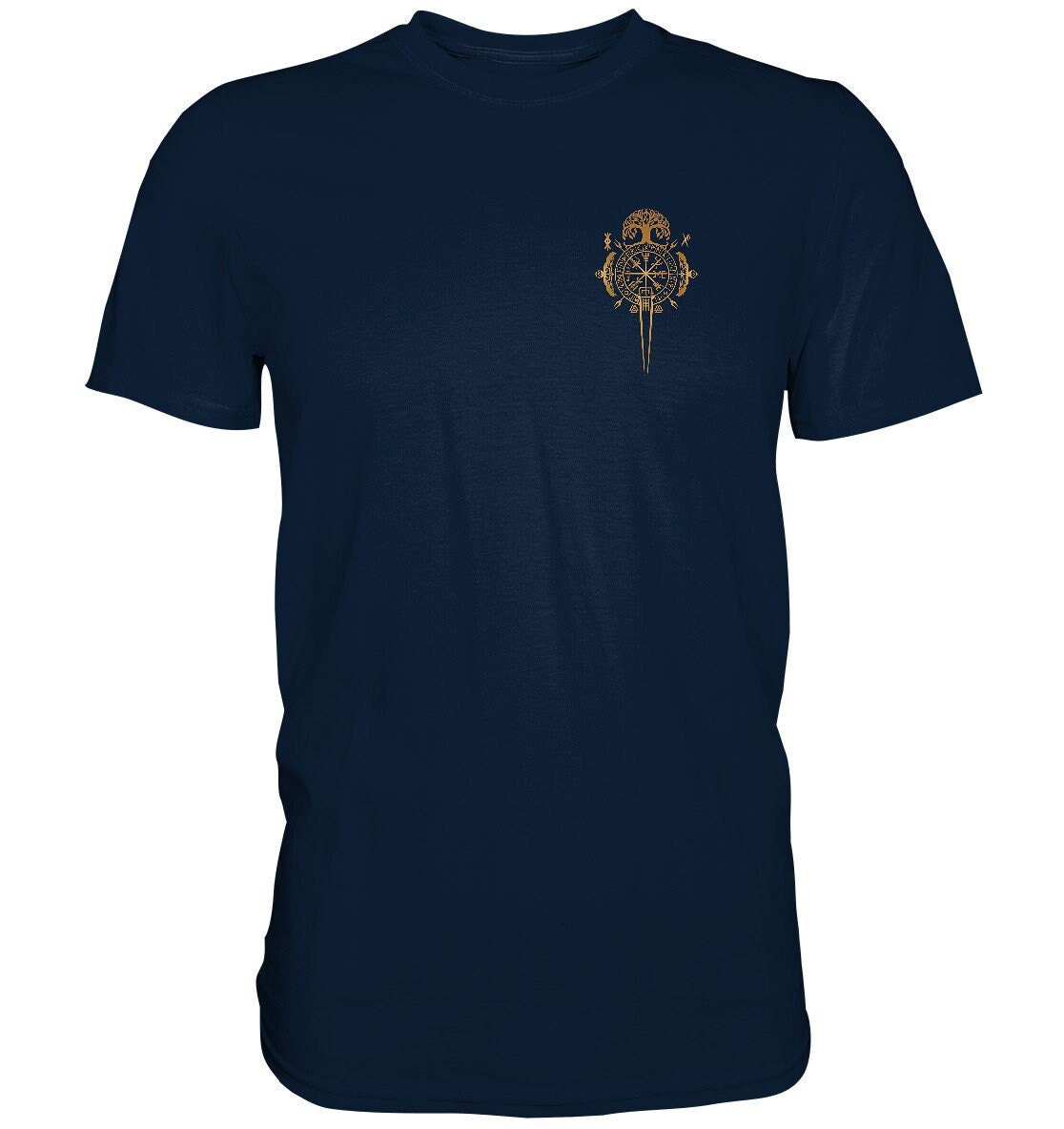 Goldener Walknut | Wikinger Geschenk Colles Shirt Runen Alter Glaube Götter Schutz Bruder Papa Vatertag Geburtstag Goldener Walknut | Wikinger Geschenk Colles Shirt Runen Alter Glaube Götter Schutz Bruder Papa Vatertag Geburtstag von WIKINGERKOENIG