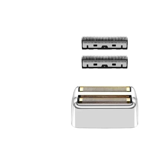 Ersatzkopffolie und Schneidklinge passend for BaBylissPRO, kompatibel mit Barberology, kompatibel mit FXFS2, Elektrorasierer mit Doppelfolie, kompatibel mit BaByliss, Rasierer-Ersatzkopf(FXFS2-argent) von WIKRQIHL