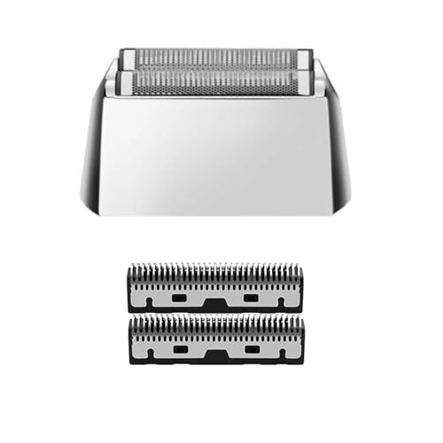 Professionelles Ersatz-Set aus Scherfolie und Schneidklingen, geeignet for Kemei 2028 Elektrorasierer (Gold oder Silber), Ersatz-Rasierkopf(SILVER set) von WIKRQIHL