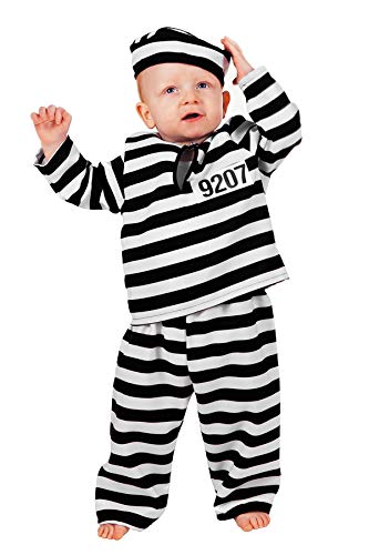 WILBERS & WILBERS W3038-92 schwarz-weiß Baby Kleinkinder Kinder Junge Sträfling 3 tlg. Gr.92 von WILBERS & WILBERS