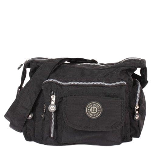 Bag Street Umhängetasche Nylon Bodybag in verschiedenen Farben Geschenkset + exklusiven Greenland Nature Schlüsselanhänger von WILD THINGS ONLY !!!