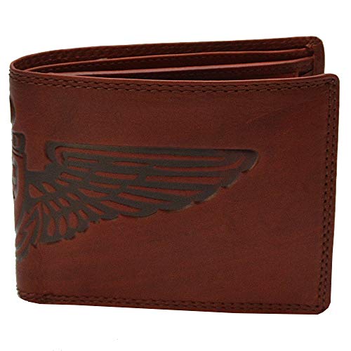 WILD THINGS ONLY !!! Rotes Vintage Herren Portemonnaie Used Look Hand Made rot von WILD THINGS ONLY !!!