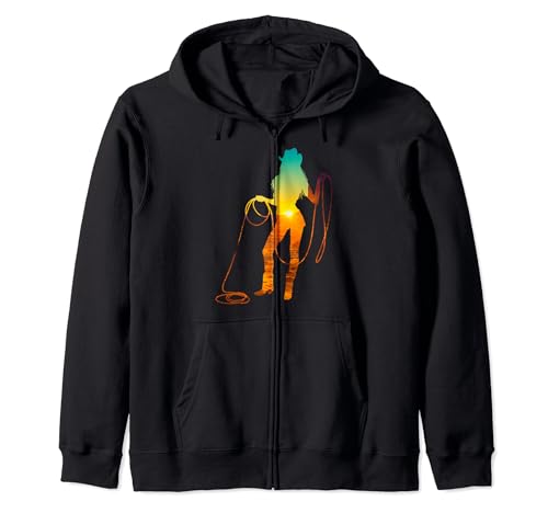 Wild West Western Cowgirl Cowboy Girl Silhouette für Frauen Kapuzenjacke Wild West Western Cowgirl Cowboy Girl Silhouette für Frauen Kapuzenjacke von WILD WEST FASHION - Western Clothes For Women