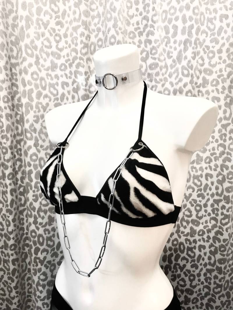 Zebra Chain Top/Bra von WILDAWOLF