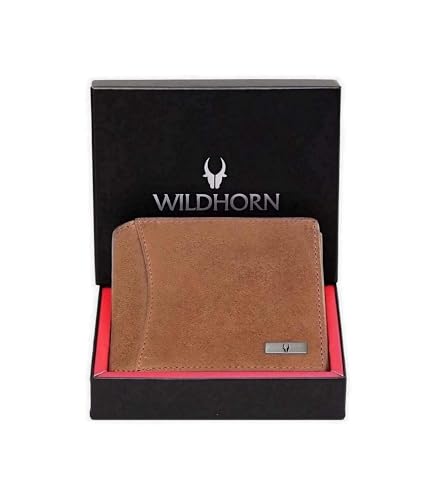WILDHORN India RFID-geschützte Herren-Geldbörse aus Leder (Tan Hunter) von WILDHORN
