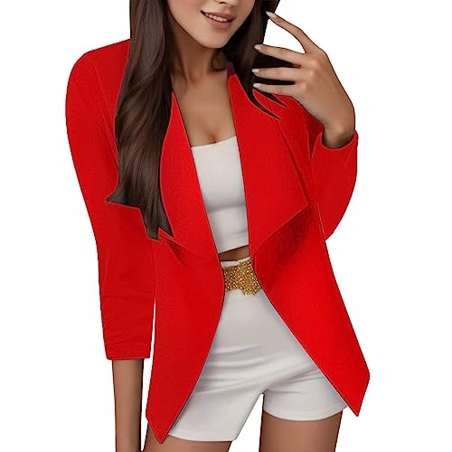 Blazer Weiß Damen Damen Herbst Jacken Damen Elegant Einfarbig Langarm Blazer Jacke Mit Tasche Damen Blazer Beige Blazer Rose Love Festival Outfit Blazer Damen Sommer Blazer Grün Damen Blazer Damen So von WILLBEST