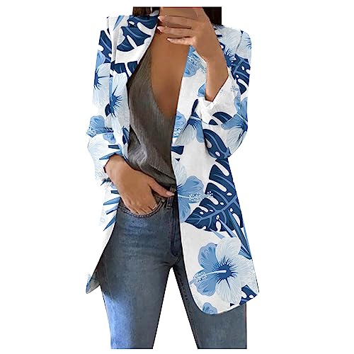 Damen Sakko Blazer Blazer Weiß Damen Kurz Blazer Damen Weiß Blazer 3/4 Arm Damen Blazer Herren Übergrößen Blazer Weiß Damen Mantel Kariert Damen Langdamen Mantel Tailliert Kurzer Blazer Damen Sommer von WILLBEST