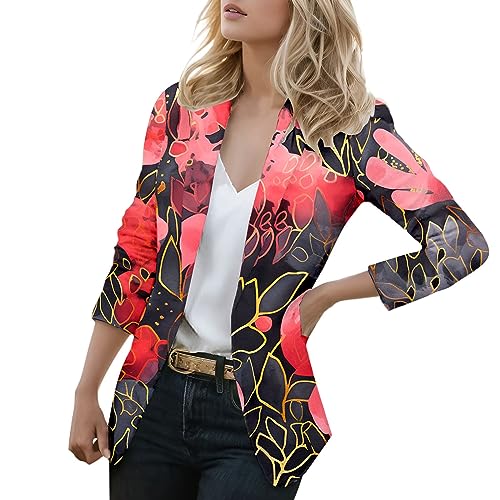 Jacke Damen Kurz Weisser Blazer Damen Sommer Kurz Blazer Schwarz Damen Weißer Blazer Blazer Damen Schwarz Kurz Kurzblazer Damen Taillierter Blazer Damen Blazer Damen Sportlich Gr 48 Damen Blazer Sch von WILLBEST