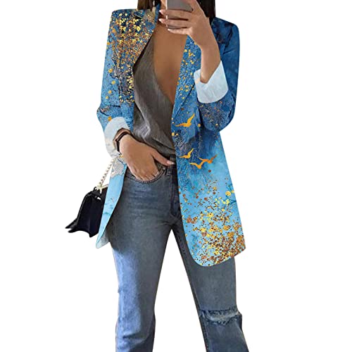 Long Blazer Damen Blazer Sportlich Elegant Oversize Blazer Damen Jacke Damen Elegante Blazer Weiß Herren Rock & Blazer Kombinationen Für Damen Blazer Hellgrau Damen Damen Blazer Sportlich Elegant Gr von WILLBEST