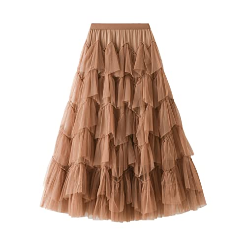 Strick Zweiteiler Damen Mit Rock Tüllrock Petticoat Kurz Tutu Minirock Retro Unterrock Ballet Tanzkleid Damen Rock Elegant Festlich Ballkleider Lang Glitzer Rock Damen Winter Tüllrock Kinder Rot Min von WILLBEST