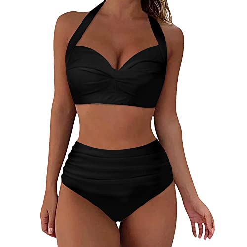 WILLBEST Tankini Damen mit bügel Bikini Damen Push up Badeanzug Push up bauchweg Badeanzug Sport Bikini mädchen 104 Tankini große größen von WILLBEST