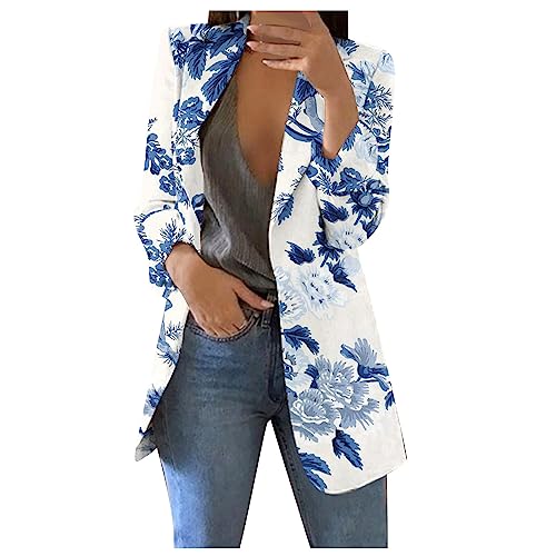 Weisser Blazer Damen Blazer Damen Hellblau Blazer Schwarz Damen Longblazer Damen Elegant Blazer Damen Lang Sommer Schwarzer Blazer Damen Sweatblazer Damenblau Damen Blazer Weiß Bunt Blazer Weiß Dame von WILLBEST