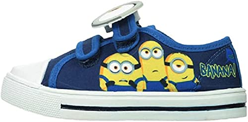 Jungen Kinder Minions Canvas Pumps, Blau - Minions 1 - Größe: 24 EU von WILLIAM LAMB