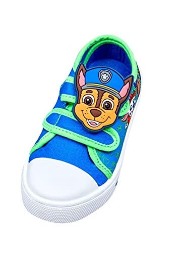 WILLIAM LAMB Jungen Leinen-Pumps Kinder Paw Patrol Easy Touch Klettverschluss Sport Mode Turnschuhe Schuhe Größe 38-46 UK, Blau - blau - Größe: 20 EU von WILLIAM LAMB