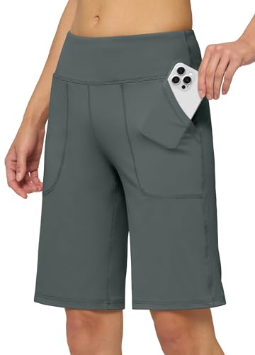 WILIIT Shorts Damen Sommer Sporthose Bermuda Baumwolle Yoga Shorts High Waist Kurze Hose Laufshorts Traininghose Fitness Running Gym mit Taschen Fichtengrün M WILIIT Shorts Damen Sommer Sporthose Bermuda Baumwolle Yoga Shorts High Waist Kurze Hose Laufshorts Traininghose Fitness Running Gym mit Taschen Fichtengrün M von WILLIT
