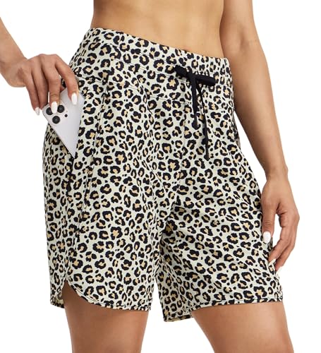 WILLIT Damen Shorts Sporthose Kurz High Waist Laufhose Sommer Laufshorts Schnelltrocknend Wanderhose Kurze Hose Sport Fitness Running mit Taschen 7" Leopardenmuster 3XL WILLIT Damen Shorts Sporthose Kurz High Waist Laufhose Sommer Laufshorts Schnelltrocknend Wanderhose Kurze Hose Sport Fitness Running mit Taschen 7" Leopardenmuster 3XL von WILLIT