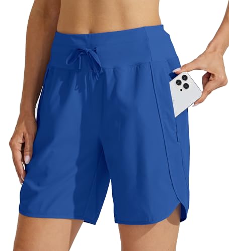 WILLIT Damen Shorts Sporthose Kurz High Waist Laufhose Sommer Laufshorts Schnelltrocknend Wanderhose Kurze Hose Sport Fitness Running mit Taschen 7" Himmelblau S WILLIT Damen Shorts Sporthose Kurz High Waist Laufhose Sommer Laufshorts Schnelltrocknend Wanderhose Kurze Hose Sport Fitness Running mit Taschen 7" Himmelblau S von WILLIT