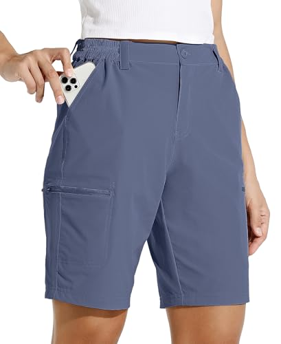 WILLIT Damen Shorts Wanderhose Kurze Hose Sommer Cargohose Radhose Stretch Sporthose Golfshorts Schnelltrocken Wander Outdoor Leichte Reise Shorts mit Taschen Blauviolett XS WILLIT Damen Shorts Wanderhose Kurze Hose Sommer Cargohose Radhose Stretch Sporthose Golfshorts Schnelltrocken Wander Outdoor Leichte Reise Shorts mit Taschen Blauviolett XS von WILLIT