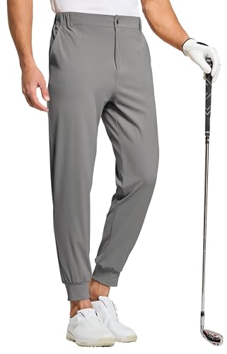 WILLIT Herren Golfhose Jogger Hose Stretch Slim Fit Jogginghose Anzughose Schnelltrockner Lang Golf Hose mit Taschen Grau XXL WILLIT Herren Golfhose Jogger Hose Stretch Slim Fit Jogginghose Anzughose Schnelltrockner Lang Golf Hose mit Taschen Grau XXL von WILLIT