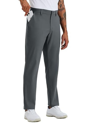 WILLIT Herren Hosen Stretch Stoffhose Lang Anzughose Freizeithose Leicht Einfarbig für Business Alltag Urlaub Strand mit Taschen 30" Tief Gray 30W/30L WILLIT Herren Hosen Stretch Stoffhose Lang Anzughose Freizeithose Leicht Einfarbig für Business Alltag Urlaub Strand mit Taschen 30" Tief Gray 30W/30L von WILLIT