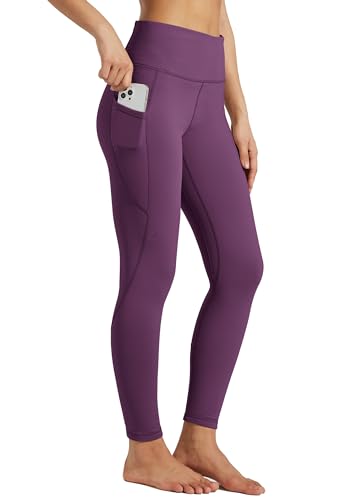 Willit Damen Fleece Gefütterte Leggings Thermo Winter Yoga Hose Warm Laufhose mit Taschen von WILLIT