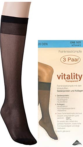 Wilox 9 Paar Damen Feinkniestrümpfe 40 DEN Strümpfe (Schwarz) von Wilox