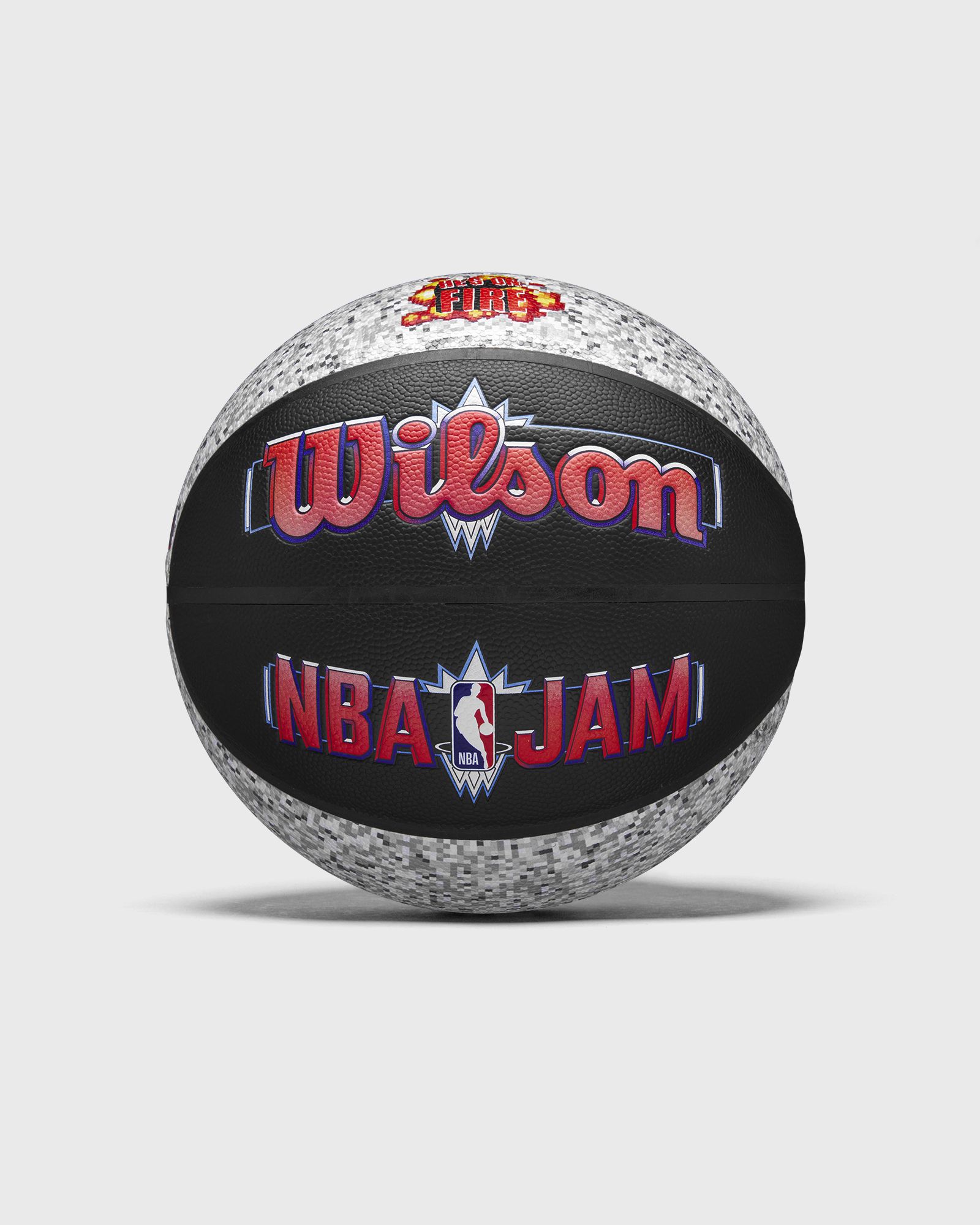 WILSON NBA JAM INDOOR OUTDOOR BASKETBALL SIZE 7 Sports Equipment black|silver in Größe:ONE SIZE WILSON NBA JAM INDOOR OUTDOOR BASKETBALL SIZE 7 Sports Equipment black|silver in Größe:ONE SIZE von WILSON