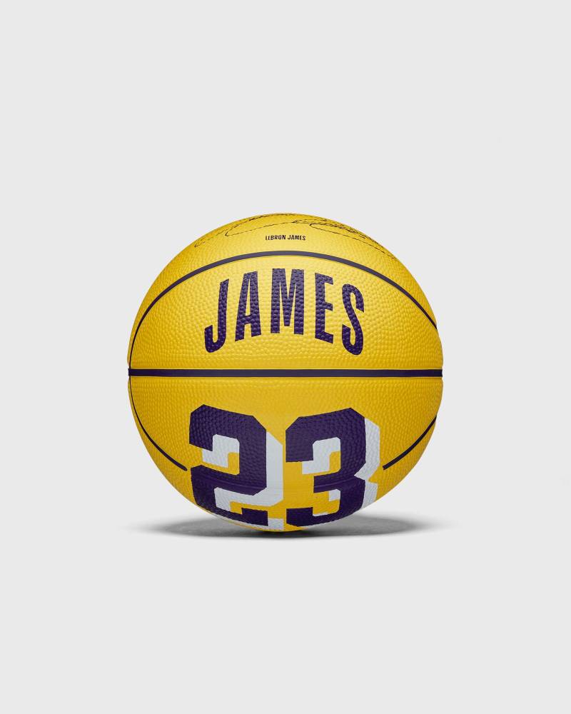 WILSON NBA PLAYER ICON MINI BASKETBALL LEBRON NEW SIZE 3 men Sports Equipment yellow in Größe:ONE SIZE von WILSON