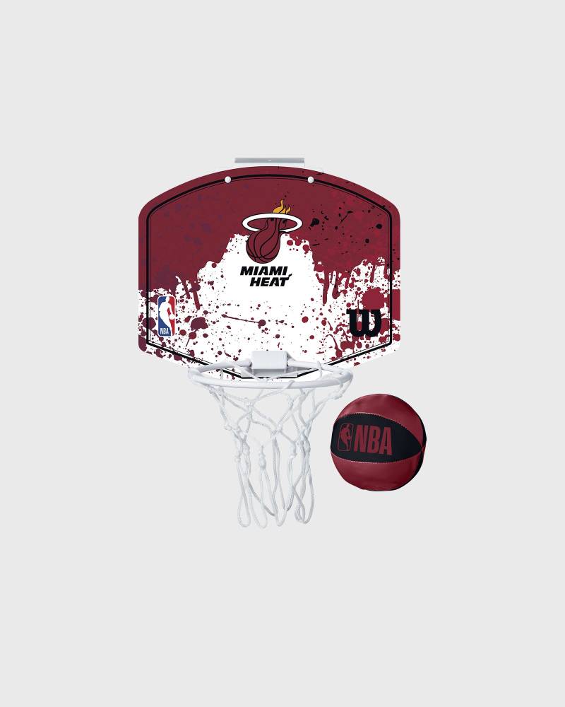 WILSON NBA TEAM MINI HOOP MIAMI HEAT  Cool Stuff|Toys red in Größe:ONE SIZE von WILSON