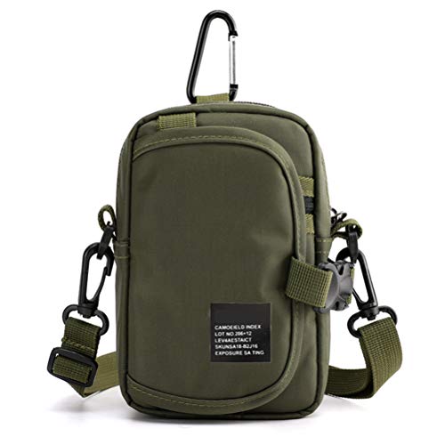 WINBST Herren Hüfttasche Handytasche Bauchtasche Gürteltasche Schultertasche Kleine Umhängetasche mit Gürtel Schleife Casual Canvas Umhängetasche von WINBST