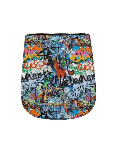 WIND & VIBES Austauschbare Print Graffiti Flap für synthetische Leder-Tasche - Passen Sie unsere Tasche ganz einfach an, um Ihrem Lebensstil eine charmante Note zu verleihen von WIND & VIBES