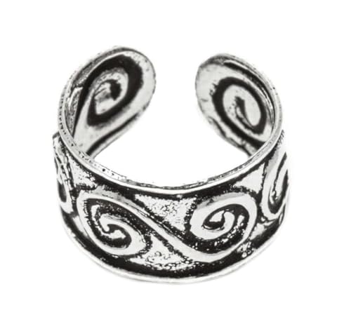 WINDALF Vintage Ohrschmuck SOPHIE 5 mm Celtic Spiralen Ohrklemme 925 Sterlingsilber von Windalf