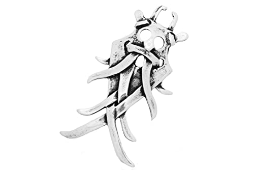 Windalf Vikings Schmuck Anhänger ÅRHUS 4.3 cm Odins Maske Wikinger Amulett 925 Sterlingsilber von Windalf