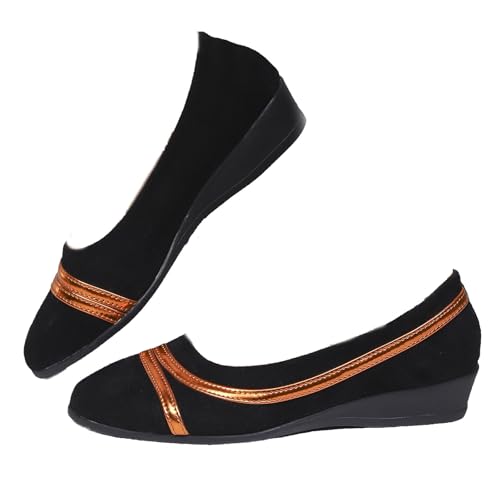 Damen Bequeme rutschfeste lässige flache Schuhe Bequeme spitze Zehen Slip-On Schuhe Leichte Weiche Sohle Wedge Flacher Mund Walking Schuh, Schwarz , 39.5 EU Damen Bequeme rutschfeste lässige flache Schuhe Bequeme spitze Zehen Slip-On Schuhe Leichte Weiche Sohle Wedge Flacher Mund Walking Schuh, Schwarz , 39.5 EU von WINDEHAO