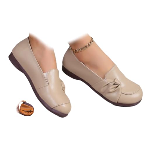 Orthopädische Schuhe für Damen, weiche Sohle, weiche Sohle, rutschfeste Loafers, leichte runde Zehenpartie, Slipper, Mokassins, beige, 44 EU Orthopädische Schuhe für Damen, weiche Sohle, weiche Sohle, rutschfeste Loafers, leichte runde Zehenpartie, Slipper, Mokassins, beige, 44 EU von WINDEHAO