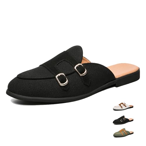 WINDEHAO Herren-Pantoletten und Slip-Ons, atmungsaktives Kleid, Wildleder, rückenfrei, Loafer, Business, Freizeit, Halbschuhe, Slipper, Clogs, Schwarz , 44 EU WINDEHAO Herren-Pantoletten und Slip-Ons, atmungsaktives Kleid, Wildleder, rückenfrei, Loafer, Business, Freizeit, Halbschuhe, Slipper, Clogs, Schwarz , 44 EU von WINDEHAO