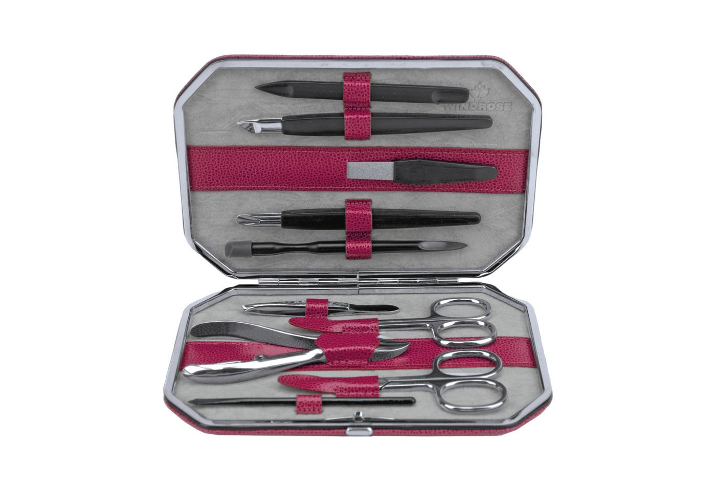 WINDROSE Maniküre-Etui 10-teiliges Maniküretui Beluga von WINDROSE