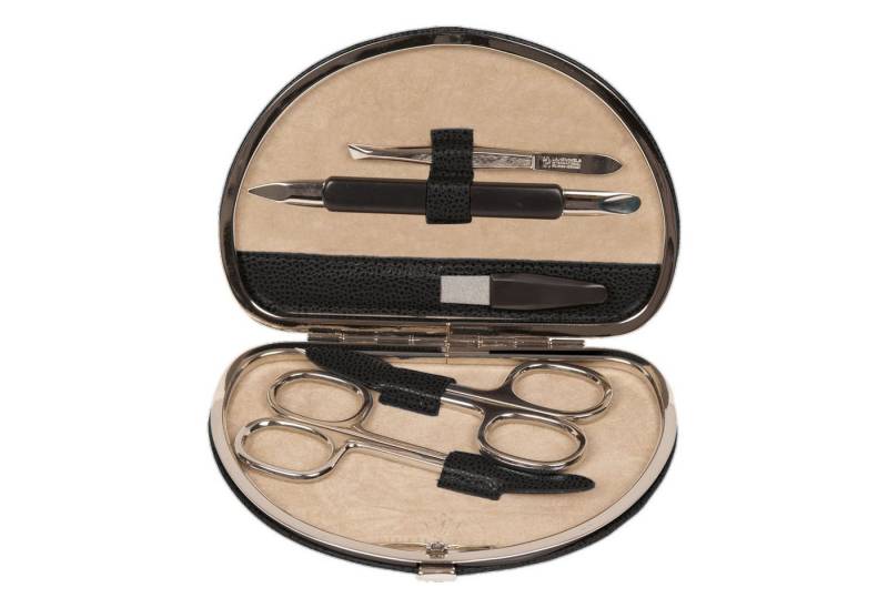 WINDROSE Maniküre-Etui 5-teiliges Maniküretui Beluga, Bestückung aus dem Hause Becker/Solingen von WINDROSE