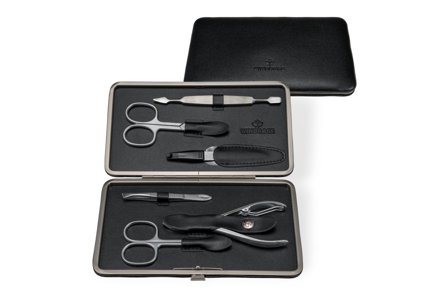 WINDROSE Maniküre-Etui 6-teiliges Maniküretui Ambiance, Bestückung aus dem Hause Becker/Solingen von WINDROSE